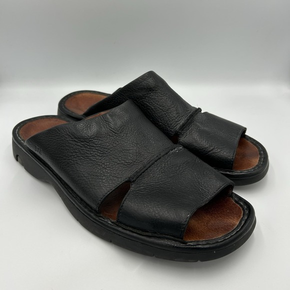 Vintage‎ Johnston & Murphy Men's Sandals Brown Leather Comfort Slip-On Size 13